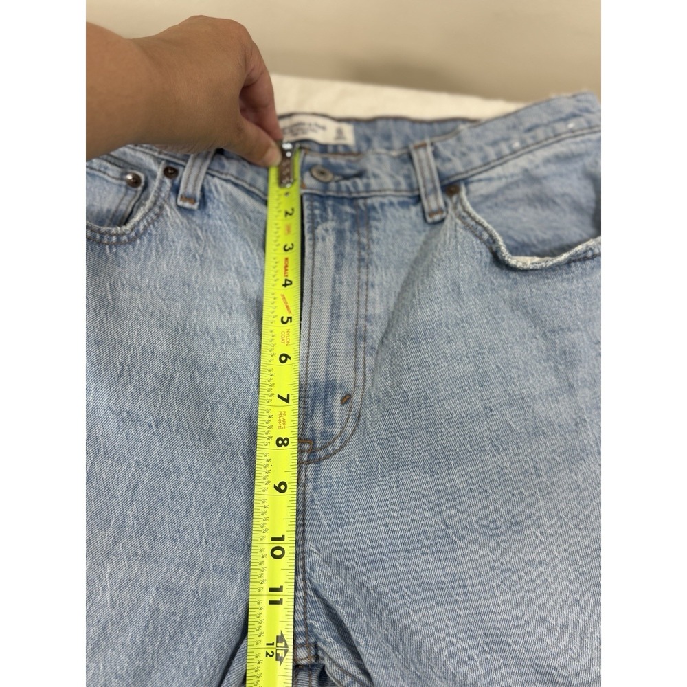 Abercrombie & Fitch 90s Relaxed Jeans Women 31/12 Distressed Y2K Grunge - Picture 8 of 9